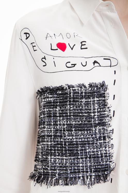 oblačila NFXLT1022 ženske Desigual patchwork in cvetlična majica