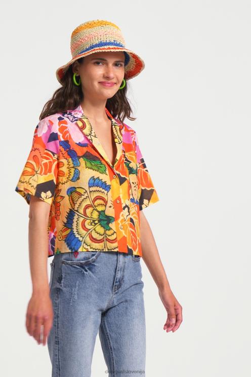 oblačila NFXLT1064 ženske Desigual m. tropska majica christian lacroix