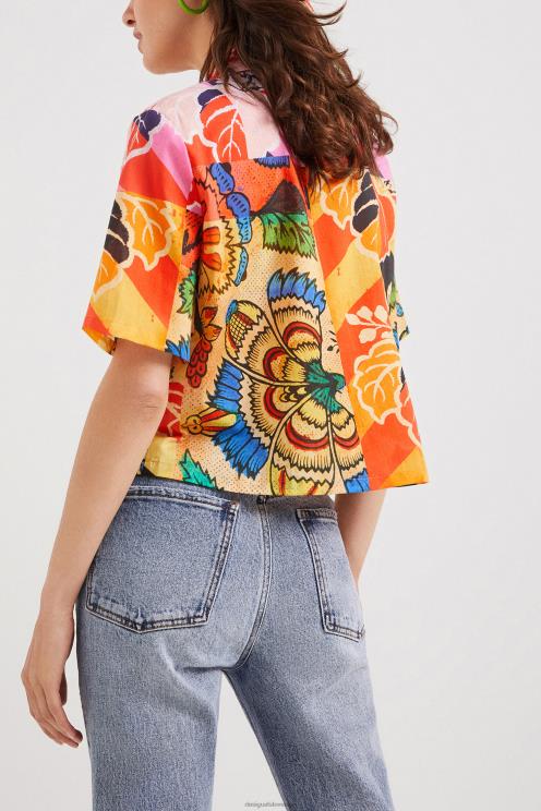 oblačila NFXLT1064 ženske Desigual m. tropska majica christian lacroix