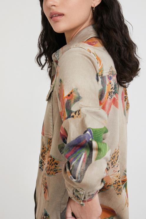 oblačila NFXLT1101 ženske Desigual cvetlična srajca