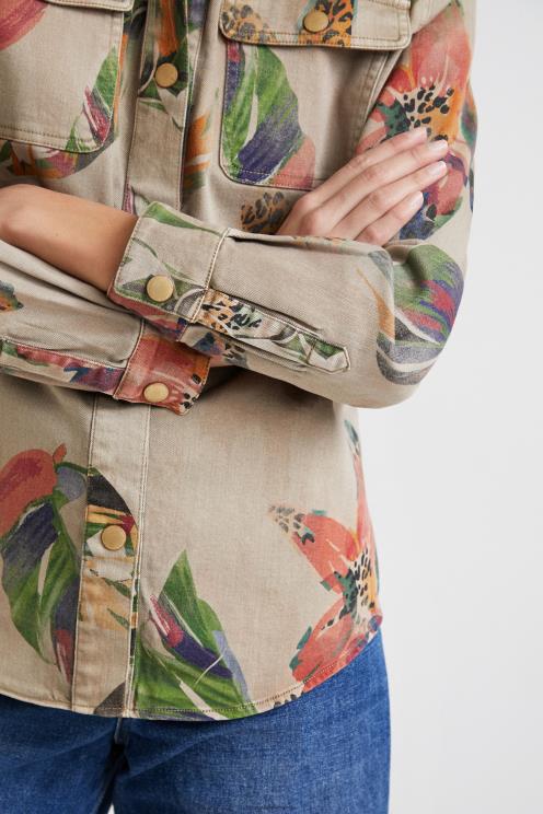 oblačila NFXLT1101 ženske Desigual cvetlična srajca