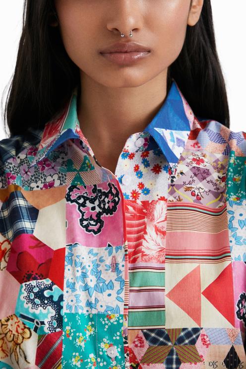 oblačila NFXLT1106 ženske Desigual johnson hartig patchwork srajca