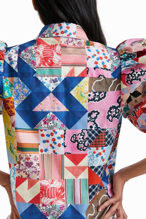 oblačila NFXLT1106 ženske Desigual johnson hartig patchwork srajca