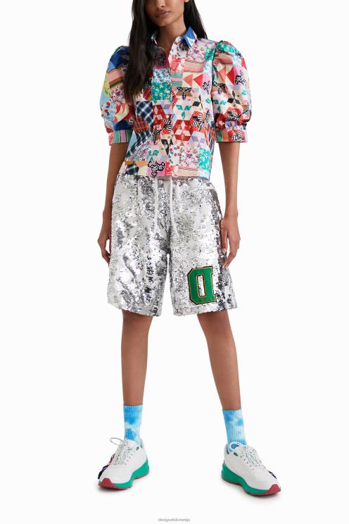 oblačila NFXLT1106 ženske Desigual johnson hartig patchwork srajca