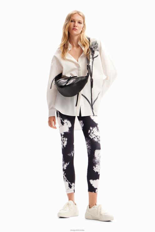 oblačila NFXLT113 ženske Desigual oversize majica s cvetjem