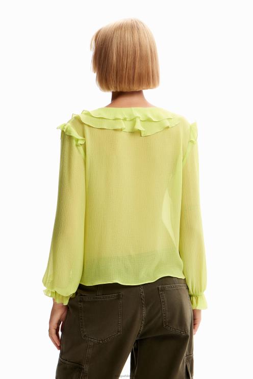 oblačila NFXLT146 ženske Desigual bluza z naborki