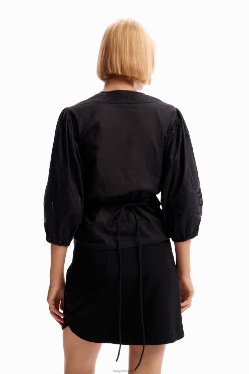 oblačila NFXLT179 ženske Desigual vezena bluza na ovoj