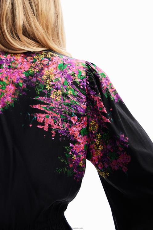 oblačila NFXLT212 ženske Desigual digitalna bluza s cvetličnim ovojom