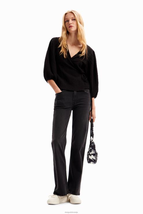 oblačila NFXLT248 ženske Desigual teksturirana bluza na ovoj