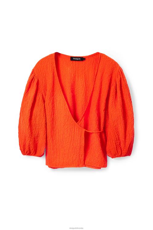 oblačila NFXLT267 ženske Desigual teksturirana bluza na ovoj