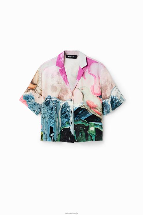 oblačila NFXLT276 ženske Desigual kratka fantazijska majica