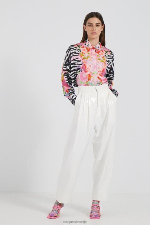 oblačila NFXLT470 ženske Desigual cvetlična zebra srajca