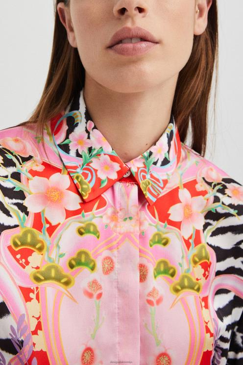 oblačila NFXLT470 ženske Desigual cvetlična zebra srajca