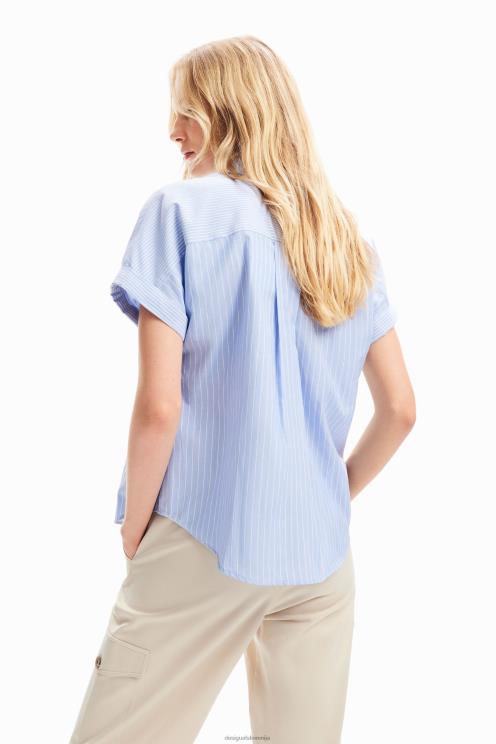 oblačila NFXLT65 ženske Desigual črtasta obrazna majica