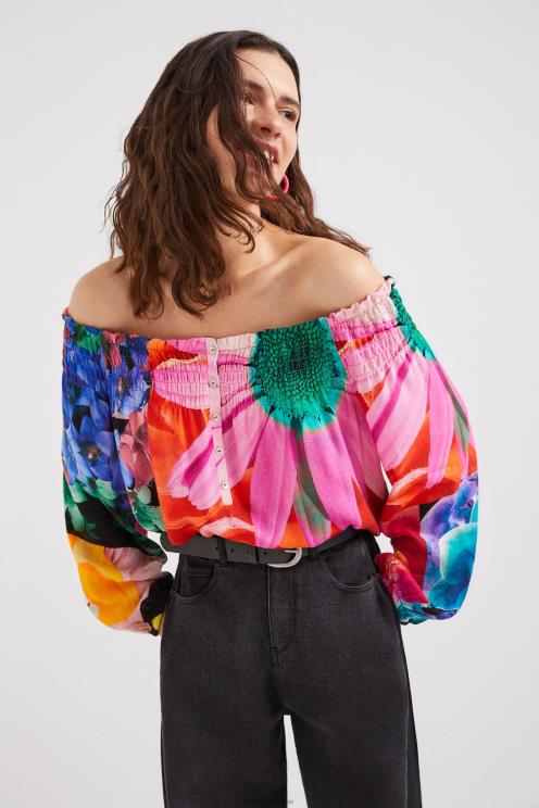 oblačila NFXLT810 ženske Desigual m. cvetlična bluza christian lacroix