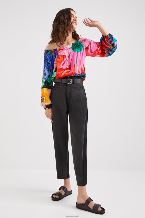 oblačila NFXLT810 ženske Desigual m. cvetlična bluza christian lacroix