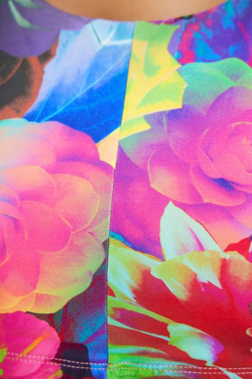 oblačila NFXLT314 ženske Desigual cvetlični športni top