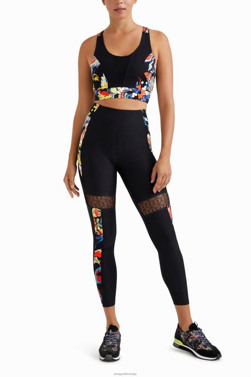 oblačila NFXLT363 ženske Desigual tanek zgornji trak z rožicami