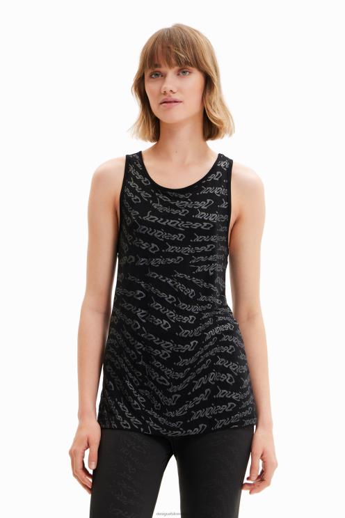 oblačila NFXLT628 ženske Desigual majica s športnim logotipom