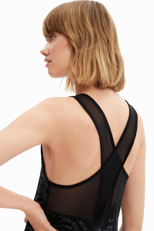 oblačila NFXLT628 ženske Desigual majica s športnim logotipom