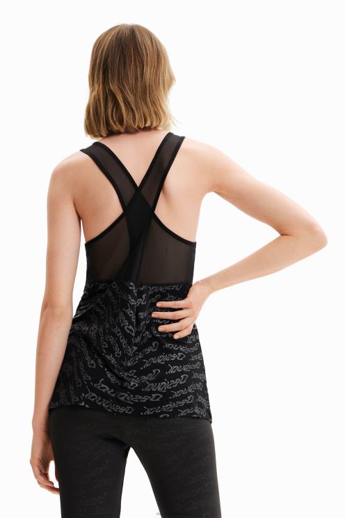 oblačila NFXLT628 ženske Desigual majica s športnim logotipom