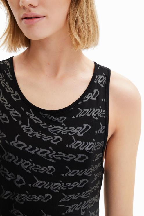 oblačila NFXLT628 ženske Desigual majica s športnim logotipom