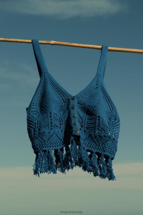 oblačila NFXLT633 ženske Desigual kvačkani crop top