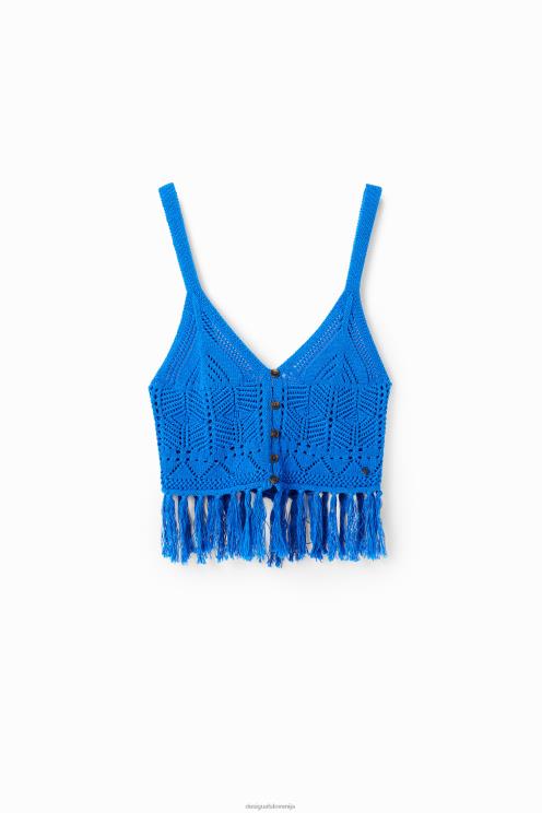 oblačila NFXLT633 ženske Desigual kvačkani crop top
