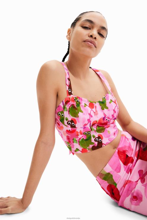 oblačila NFXLT694 ženske Desigual m. kratek zgornji del steznika christian lacroix