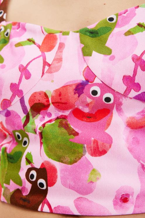 oblačila NFXLT694 ženske Desigual m. kratek zgornji del steznika christian lacroix