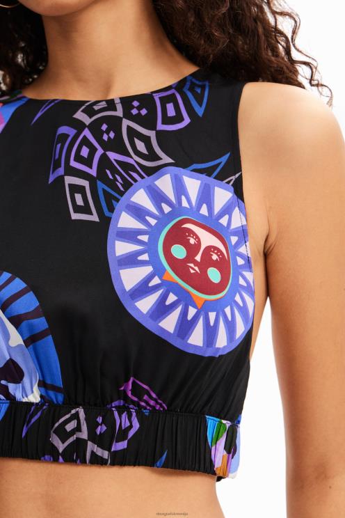 oblačila NFXLT737 ženske Desigual m. kratek top z naramnicami christian lacroix