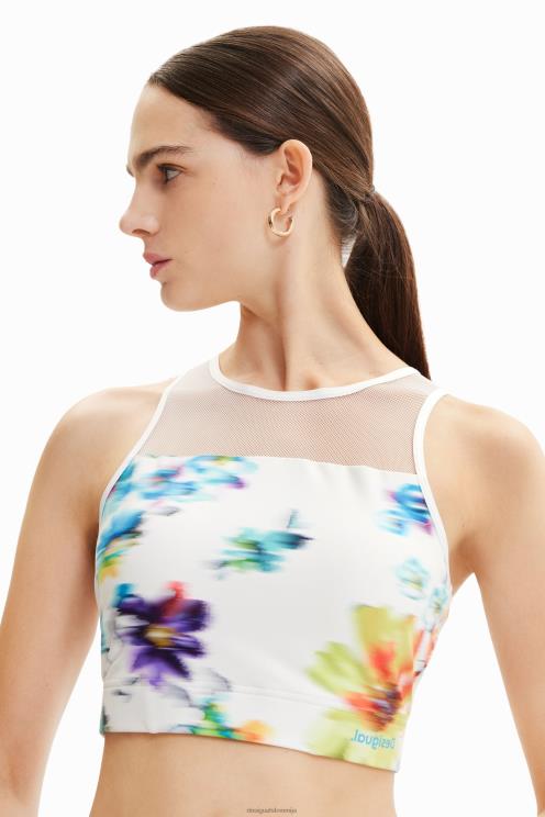 oblačila NFXLT784 ženske Desigual cvetlični športni top