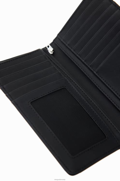 pripomoček NFXLT1205 ženske Desigual srednje velika denarnica z vezenimi rožami