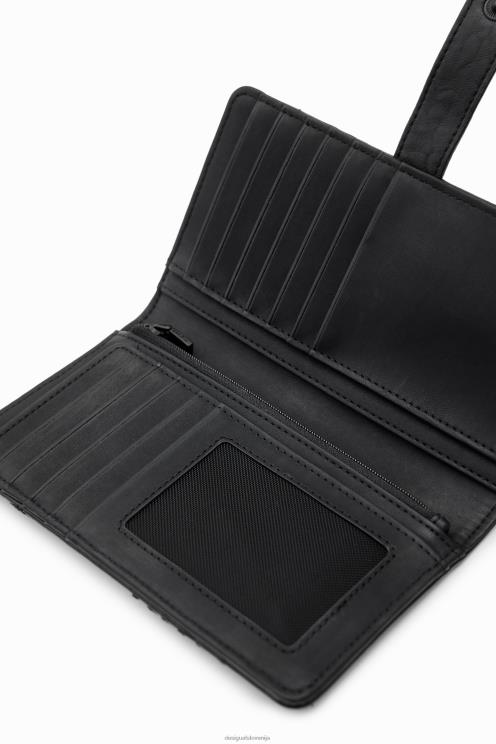 pripomoček NFXLT1240 ženske Desigual srednje velika denarnica z vezenimi rožami