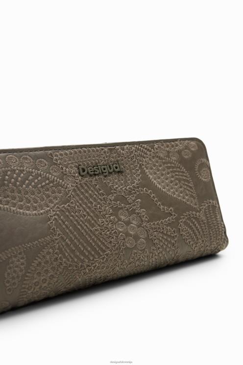 pripomoček NFXLT1279 ženske Desigual velika denarnica s cvetličnim vezenjem