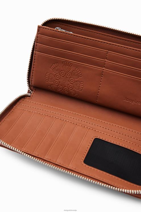 pripomoček NFXLT1294 ženske Desigual velika denarnica s cvetličnim vezenjem