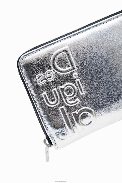 pripomoček NFXLT1318 ženske Desigual majhna kovinska patchwork denarnica