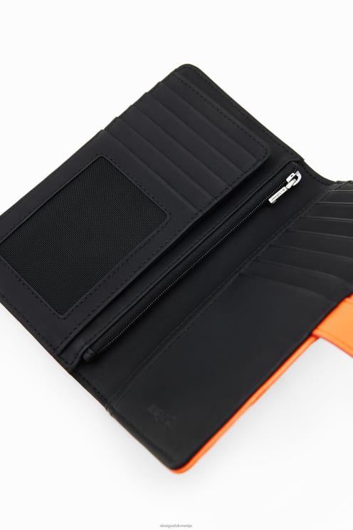 pripomoček NFXLT1339 ženske Desigual srednje velika denarnica z vezenimi rožami