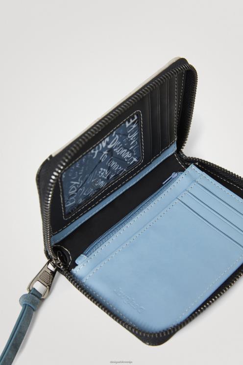 pripomoček NFXLT1383 ženske Desigual torbica za kovance z usnjenim učinkom