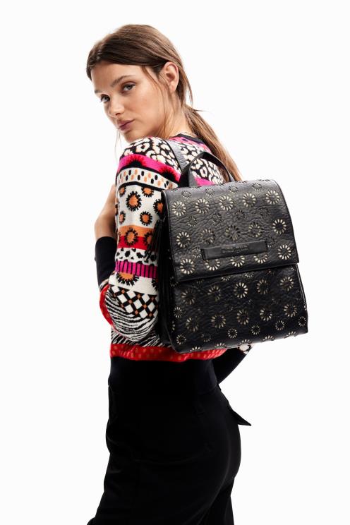 pripomoček NFXLT1178 ženske Desigual majhen izsekan nahrbtnik