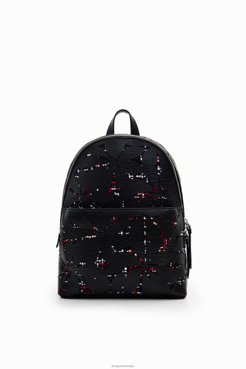 pripomoček NFXLT1219 ženske Desigual majhen nahrbtnik z izsekano rožo