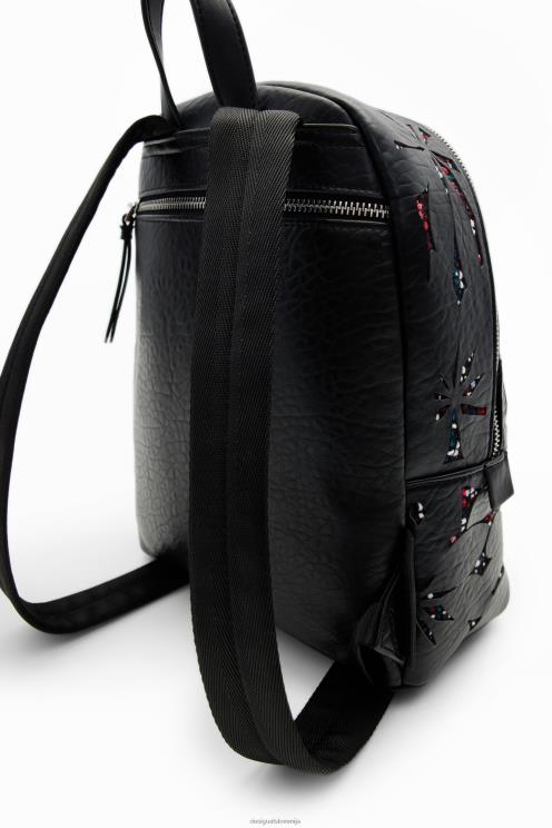 pripomoček NFXLT1219 ženske Desigual majhen nahrbtnik z izsekano rožo