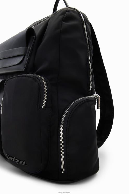 pripomoček NFXLT1228 ženske Desigual nahrbtnik z velikimi najlonskimi žepi