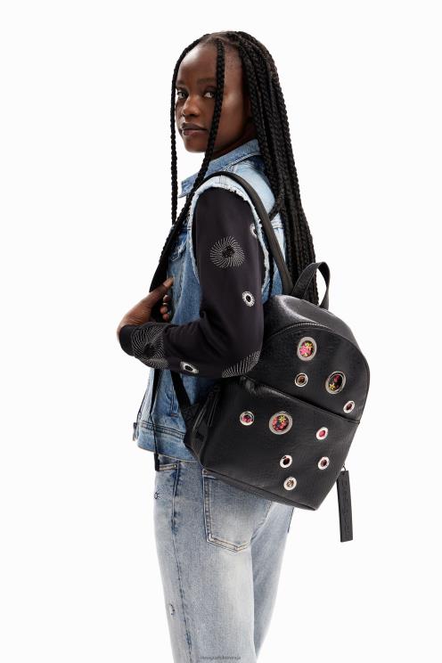 pripomoček NFXLT1265 ženske Desigual nahrbtnik z majhnimi krogi