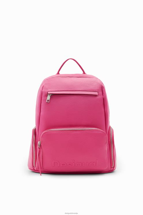 pripomoček NFXLT1273 ženske Desigual srednje velik nahrbtnik s polovičnim logotipom