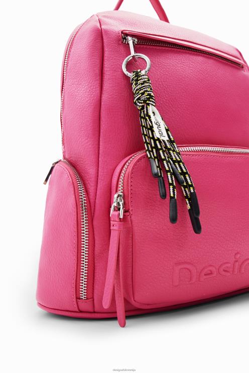 pripomoček NFXLT1273 ženske Desigual srednje velik nahrbtnik s polovičnim logotipom