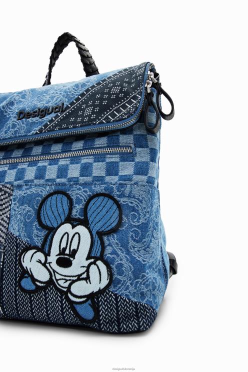 pripomoček NFXLT1284 ženske Desigual Mickey Mouse nahrbtnik iz jeansa srednje velikosti