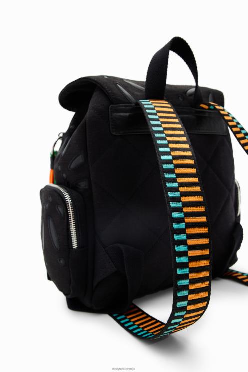 pripomoček NFXLT1316 ženske Desigual srednje velik nahrbtnik s švicarskim vezenjem