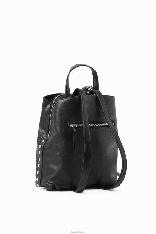 pripomoček NFXLT1461 ženske Desigual majhen nahrbtnik z učinkom usnja