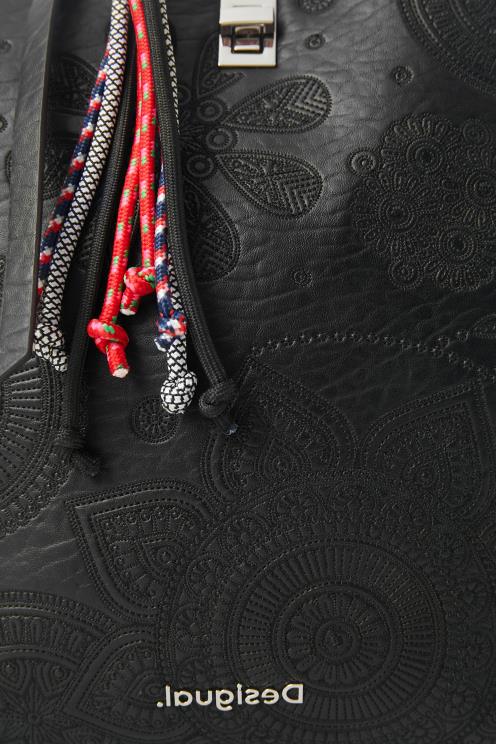 pripomoček NFXLT1461 ženske Desigual majhen nahrbtnik z učinkom usnja